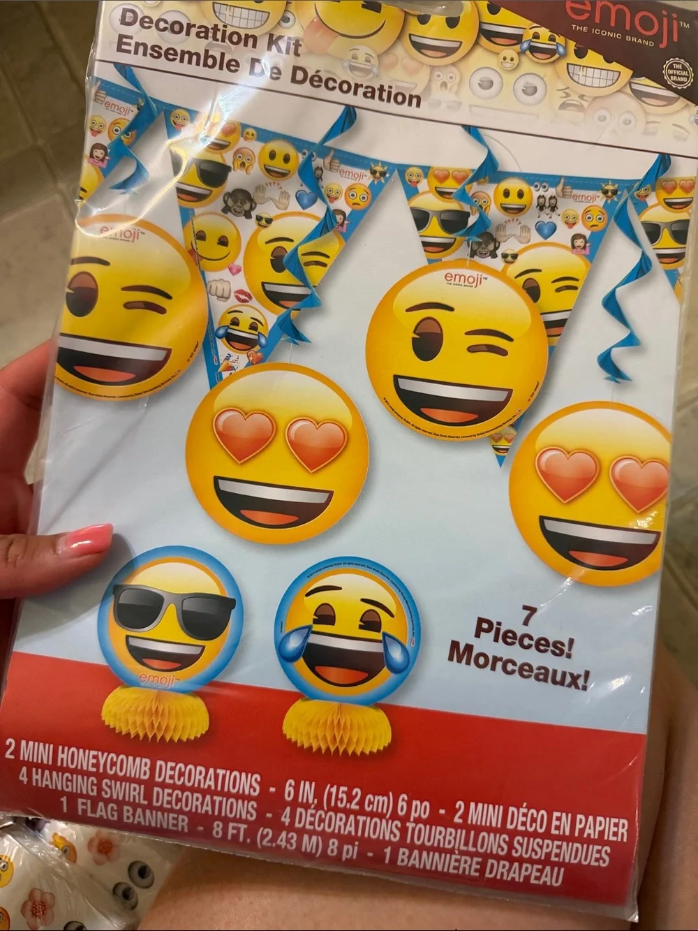 Yellow Emoji Party Supplies Set - Plates, Balloons, Banners & More